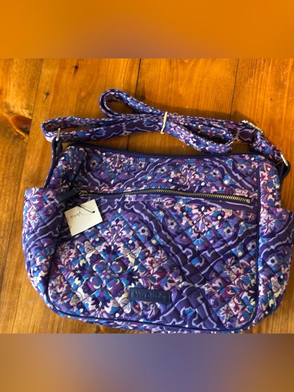 Vera Bradley Iconic on the Go Crossbody Bag and Wallet Regal Rosette